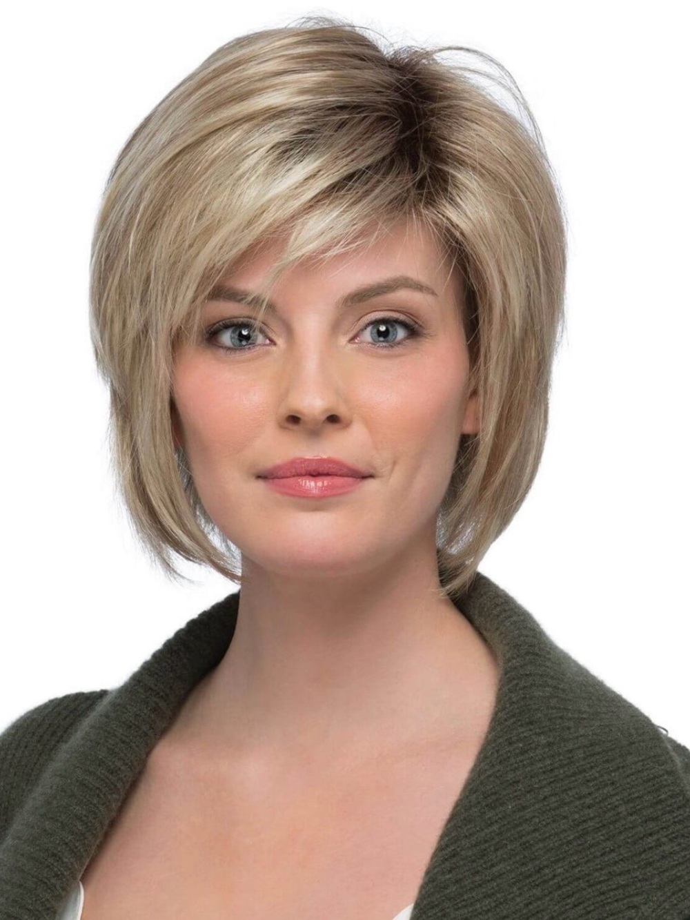 ESTETICA DEVIN Synthetic Short Bob with wispy Face framing layers. Excellent!